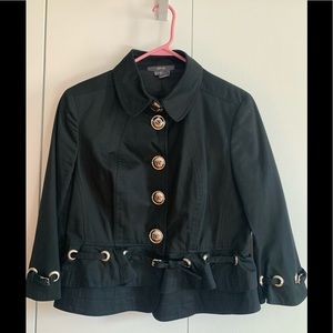 Par Se Black Jacket with Chrome Buttons